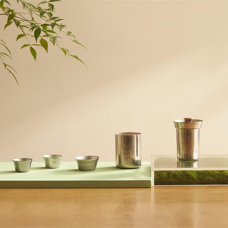 Mingzhan Pure Titanium Portable Travel Tea Set