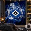 Nástěnná tapisérie Hamburger SV Fotbalový potisk Látka do obývacího pokoje Ložnice Domácí dekorace