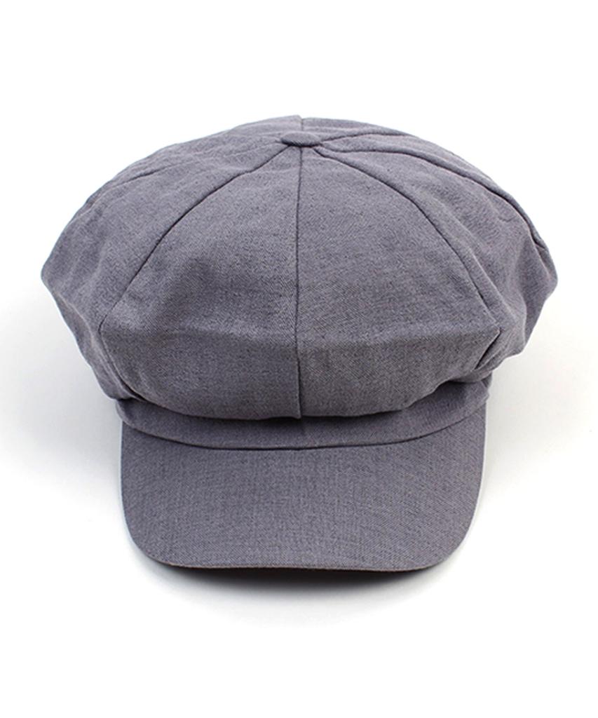Yunibeosyeolkemiseuteuli Modern Linen Gray Newsboy Cap