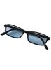 LUX STYLE Sunglasses for Men and Light Women, Square, Blue, Pm-9156