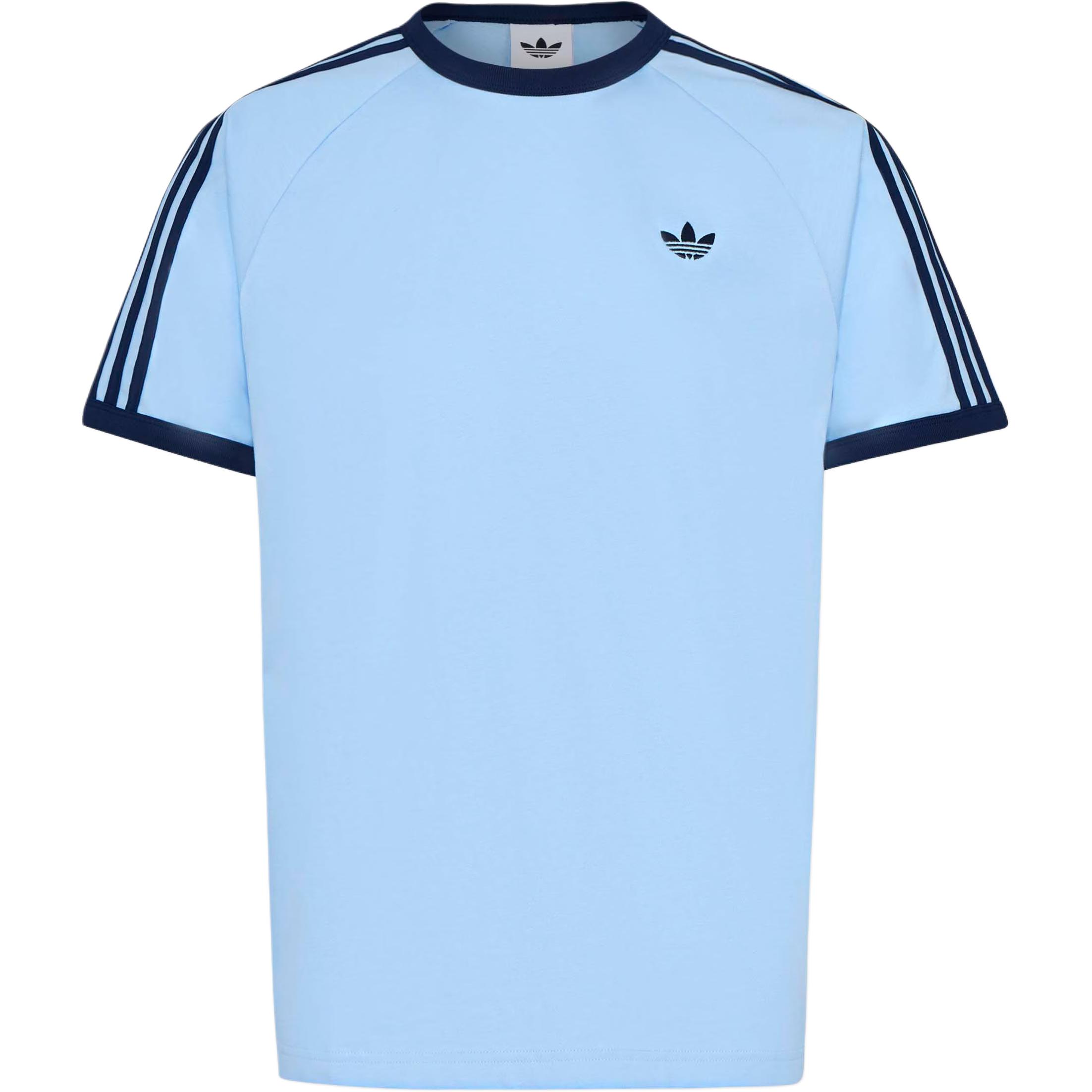 Adidas Originals 3S Simple Striped Casual Cotton Sports Short Sleeve T-Shirt Men Tops KG6323 L
