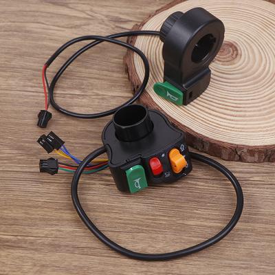 3 In1 Electric Bicycle Scooter Motorcycle Handle Switch Plastic Headlight Horn Turn Signal Switch Button E-Bikes Accessories