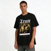 Vintage Angel Devil Print Casual Graphic Tee Top Pure Cotton T-shirt