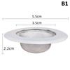 1Pcs Kitchen Sink Filter Stainless Steel Mesh Sink Strainer Filter Bathroom Sink Strainer Drain Hole Filter Trap Waste Screen