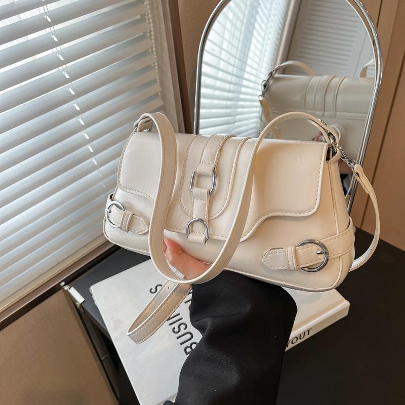 

Niche fashion underarm bag women s new popular versatile shoulder messenger bag commuter leisure bag белый