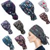 1PC Working Cap with Button Long Hair Adjustable Working Hat Ponytail Holder Tie Back Hats for Women & Men Unisex Scrub Cap