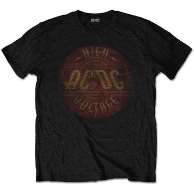 T-Shirt AC/DC High Voltage Vintage Band ACDC Ufficiale Nera Nuova