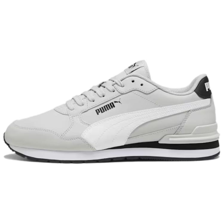 PUMA ST Runner v4 Leather Cool Light Grey White Black Unisex 399068-10 EU 45