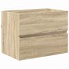 Bathroom Furniture Set Sonoma Oak Engineered Wood
