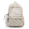 School bag, Japanese INS style, high aesthetic value, sweet polka dot butterfly backpack, girly lightweight, large capacity velvet backpack for women