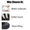 50cm Round Pet Bed for Small Medium Dog Bed Cat Bed,Long Plush Dark Gray Dog Bed