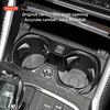Car Carbon Fiber Sliver Sticker Auto Gear Shift Water Cup Holder Panel Cover For BMW 3Series G20 G28 325li 2020-2024 Accessories