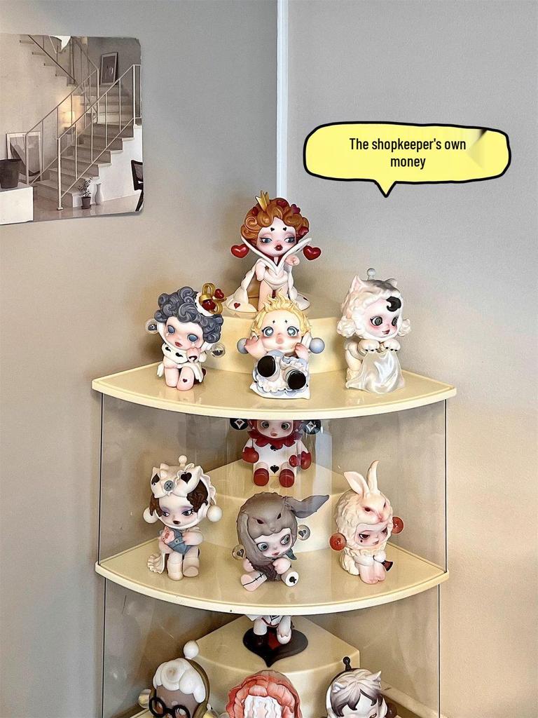 Light Weave Transparent Display Box: Dustproof Garden Pendant & Doll Figure Storage Stand