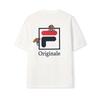Fila Original Versatile Trendy Casual Sports T-Shirt Men Tops Cloud-Mushroom-White F61M629103FWT
