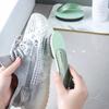 Green Shoe Brush Home Laundry Cleaning Brush Soft Bristles Do Not Hurt Shoes Board Brush Multifunctional Cleaning Tool Practical Shoe Brush
