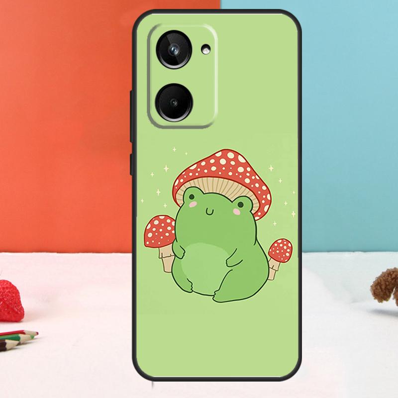 Cottagecore Frog Mushroom Aesthetic For Realme 15 14 10 11 12 13 Pro Plus C67 C65 C63 C61 C35 C55 C53 C51 C71 C75 GT7 Pro Case
