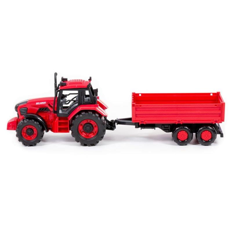 Traktor "Belarus" Z Przyczepą Czerwony W Pudełku - Polesie Wader