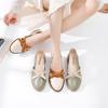 Fairy Mid-heel Single Shoes Spring All-match Shallow Mouth Small Leather Shoes Retro Women