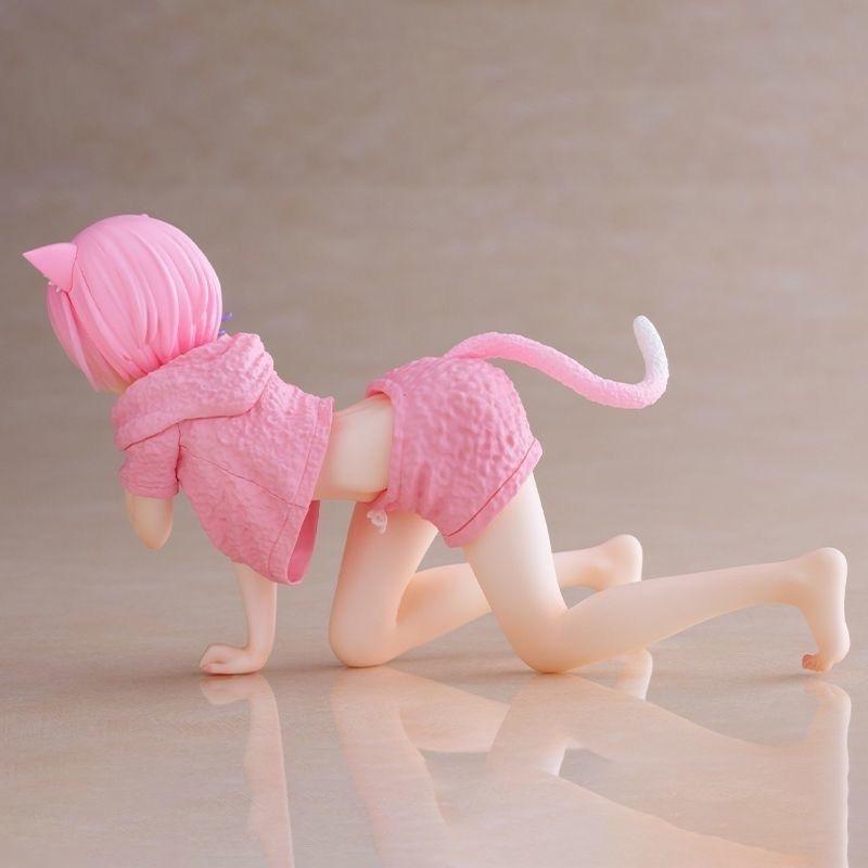 "From Zero: An Isolated Life In Another World" Anime Character Ram Figurine - Anime Character Collectible Toy, Children's Doll, Gift, 7cm
