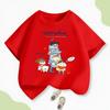 2026 Summer Comic Form Crayon Shinchan Image 100 Cotton Printed Oversize Casual Tshirt Adult Children Parentchild Top y2k