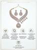 American Diamond CZ Necklace and Earrings Set 18k Gold Tone Wedding Jewelry