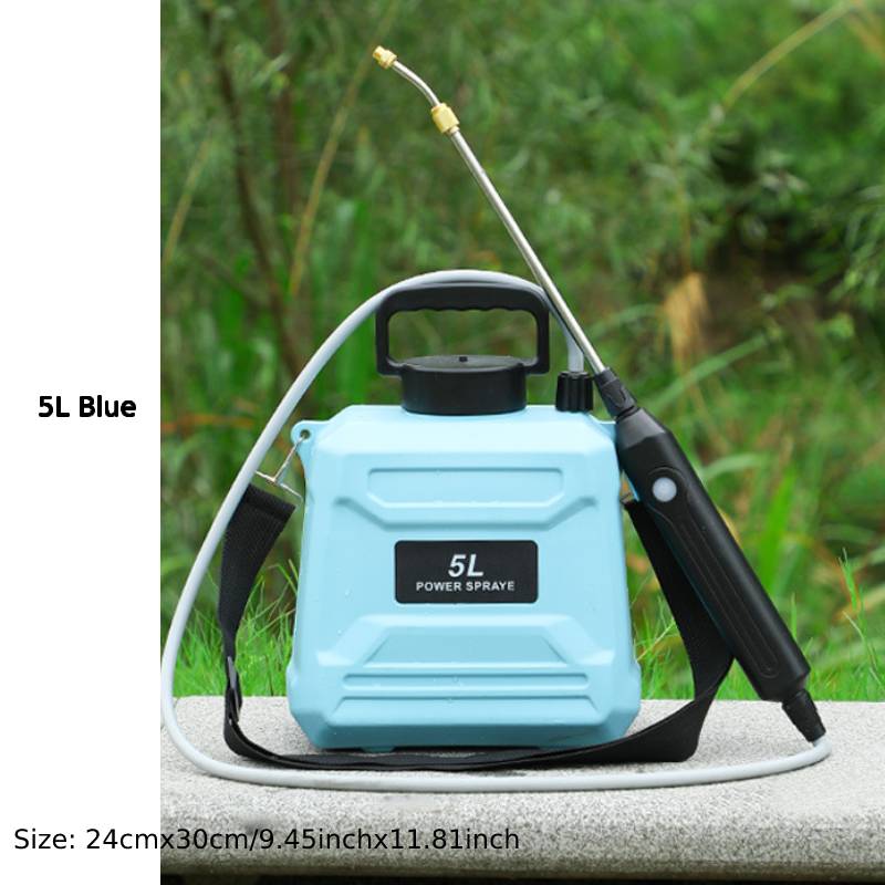 5L-8L Shoulder Electric Sprayer Pot with Telescopic Rod, 3 Nozzle for Garden Lawn Plant Watering Handheld Pesticide Sprayer