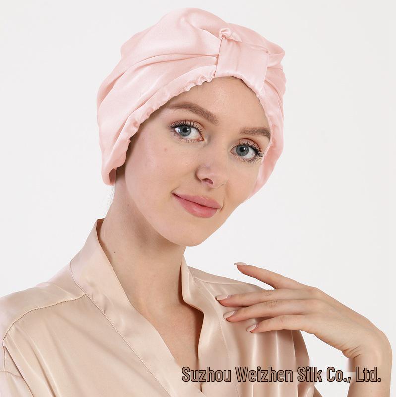 Schlafmütze aus Maulbeerseide - 100% Seide Haar- und Kopftuch für Zuhause & Wochenbettpflege