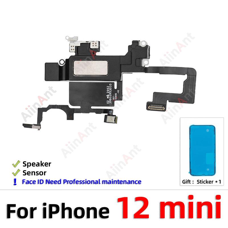 AiinAnt Phone Top Proximity Sensor Ear Earpiece Speaker Flex Cable For iPhone 11 Pro X Xr Xs Max 7 8 Plus with Sticker 100% OEM