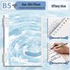Refill Snap Binder Style: 60 A5 Lined Loose-Leaf Sheets, Thickened Paper, B5 Single Book, OPP Bag Packaging