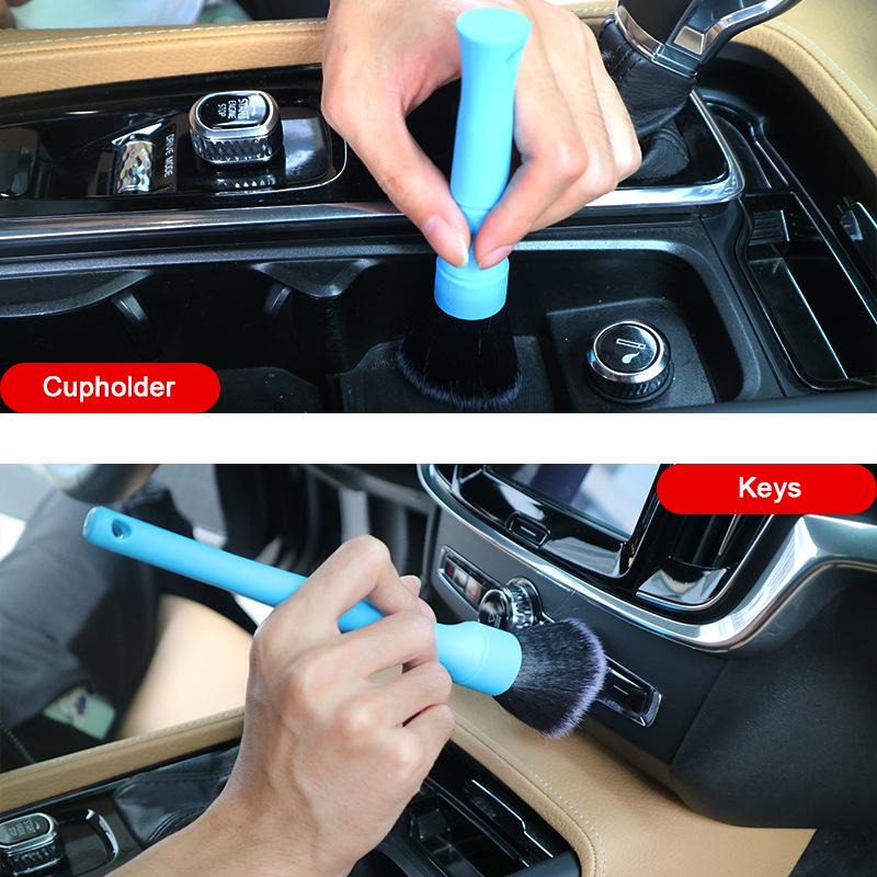 Car Detailing Brush Soft Bristle Brush Auto Wash Accessories Gap Cleaning Tools Vehicle Interior Air Conditioner Supplies