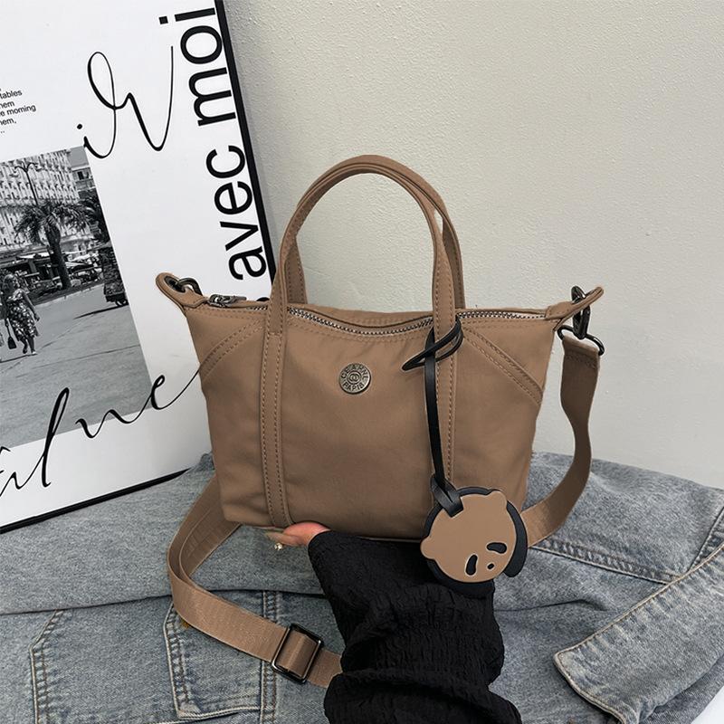 Mini tote 2025 new fashionable versatile rich color small bag nylon shoulder portable messenger bag dumpling bag