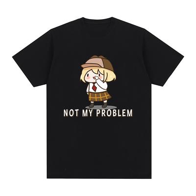 Hololive English VTuber Watson Amelia Bubba T Shirt Unisex /Women Aesthetic Kawaii Rabbit Tshirt Unisex Cartoon Graphic Cotton Tees