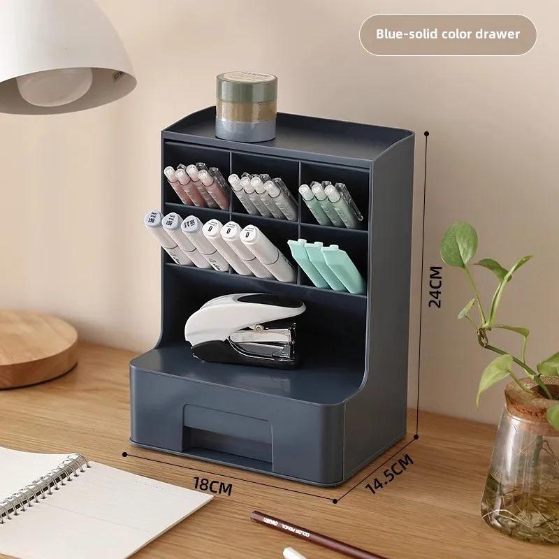 Schräger Stiftehalter Desktop Schubladen Aufbewahrungsbox Schreibtisch Stiftehalter für Schüler Kinder Schreibwaren Dokumentenablage