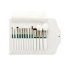 13 Pcs Green Makeup Brush Set Synthetic Fiber Brushes Foundation Eyeshadow Blending