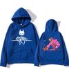 Cartoon Street Cat Hat Sweatshirt Comfortable Printed Men's Sweatshirt Harajuku Unisex Cartoon Hat Sweatshirt