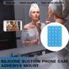 1 pezzo Supporto per Custodia Telefono con Ventosa in Silicone Double Sided, Impugnatura per Telefono Appiccicosa in Silicone con Maggiore Aspirazione per Cellulare