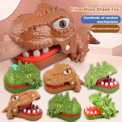 Beißender Handspaß, tragbares Spielzeug, Mini-Dinosaurier, Eltern-Kind-Interaktion, kreatives batterieloses Spiel für Kinder
