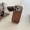 Japanese & Korean 3D Striped Bear Case for iPhone 17/16 Pro Max/15/14 - New Design for Girls