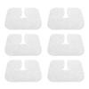 100pcs Disposable Face Rest Cover U Shaped Hollow Breathable Nonwoven Massage Face Rest Cover for SPA Clubs Baths