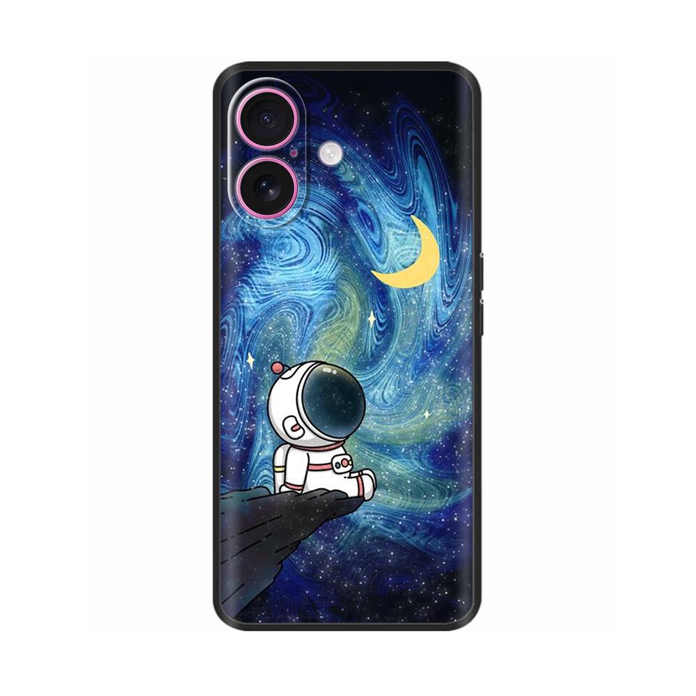 Case For Apple iPhone 16 16 Pro Max Plus Heart Butterfly Full Protection Soft Liquid Silicone Cover for iPhone 16 Plus Pro Max