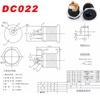 10Pairs DC Power Socket Jack Male Female Panel Mount Connector 5.5x2.1mm/2.5mm DC Power Plug DC005 DC099 DC022/022B DC025