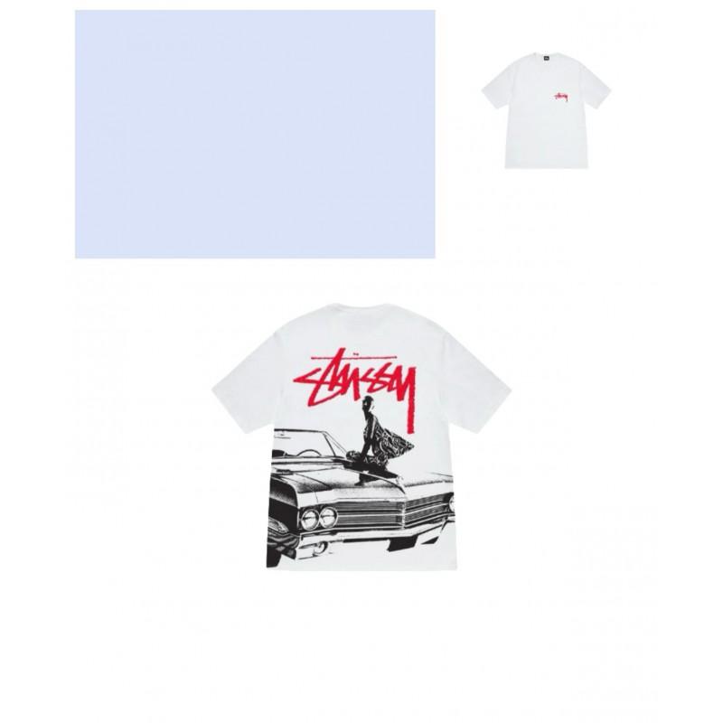 Mens Loose Fit Cotton Blend Short Sleeve T-Shirt With Cartoon Print Breathable Casual Tee Teens Adults