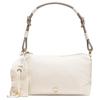 Ruched Shoulder 1.5L Detachable Adjustable Ruffled Strap Recycled Nylon Mini Shoulder Bag Women Bags Light-Ivory Warm-Gray LW9GC5S-070968