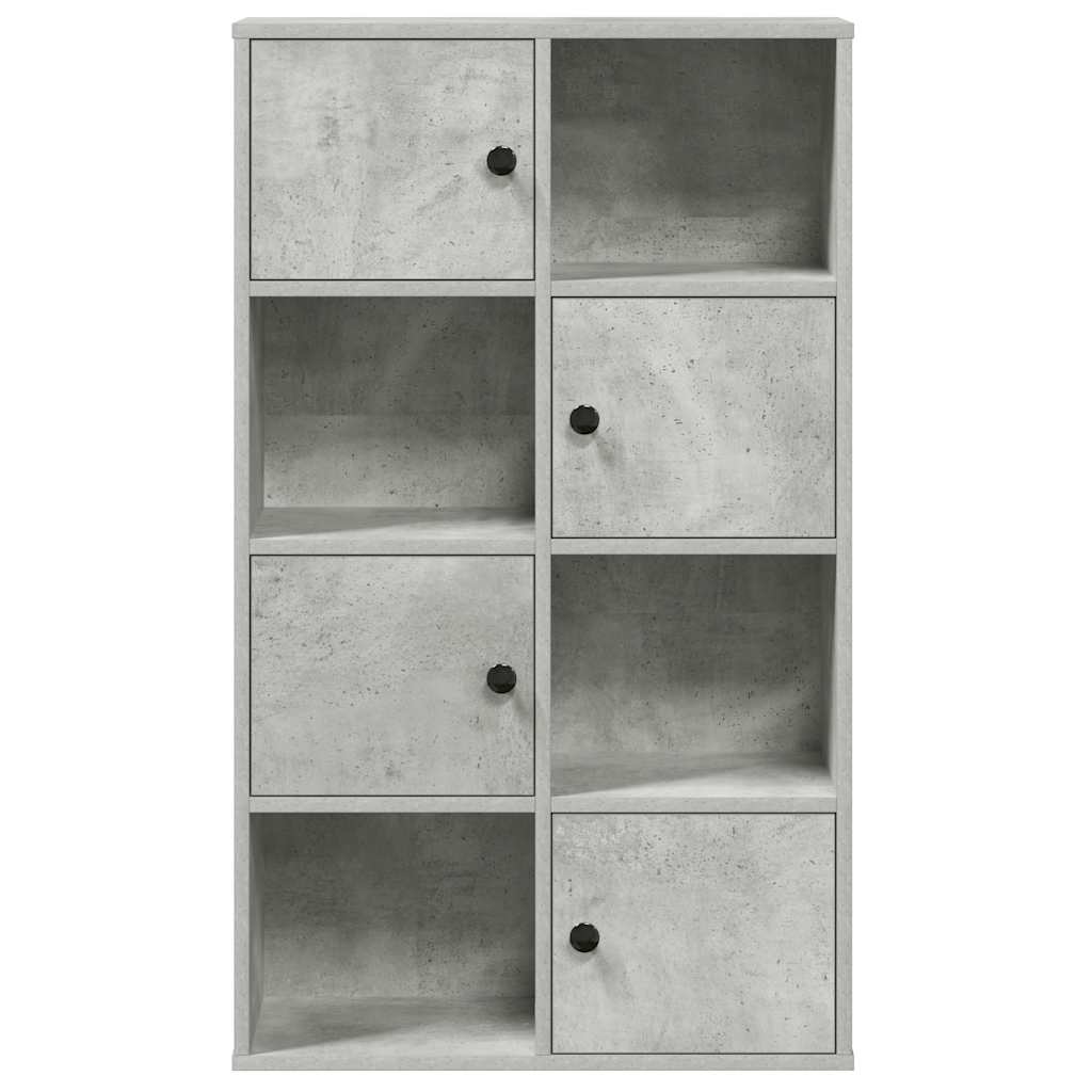 Bookshelf Concrete Grey 60 x 24 x 101.5 cm Engineered Wood