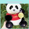 Entzückendes Champion Panda Plüschtier Realistisches Kuscheltier Weicher Plüsch 30cm