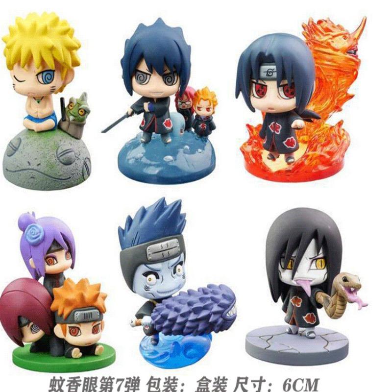 Hot Naruto The Shippuden Anime Figure Model Sasuke Kakashi Gaara Action Figurine PVC Statue Collectible Toys Doll Student Gifts