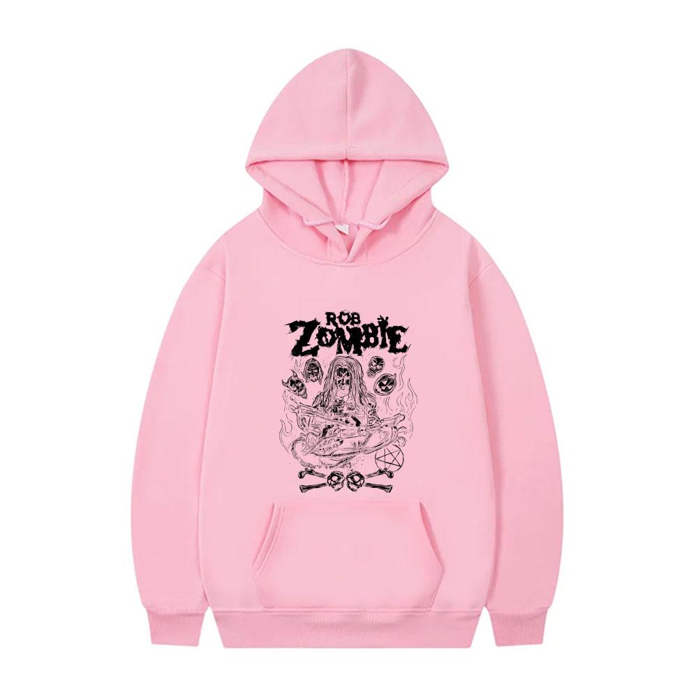 Rob Zombie Hellbilly Deluxe Dragula Print Hoodie Men Women Gothic Oversized Hooded Sweatshirt Rock Metal Music Pullover Hoodies