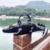 Kreative Krokodilform Handtasche Modische Hochwertige Leder Schultertasche Persönlichkeit Spezielle Form Damen Umhängetasche