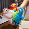 Schattige Papegaai Pluche Klaparmband Grappige Cartoon Dier Polsband Kinderen Stressverlichtend Speelgoed Cadeau