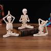 Geisha Halloween Skull Yoga Mini Ornament European Style Resin Craft Decoration